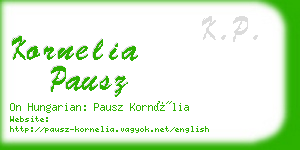 kornelia pausz business card